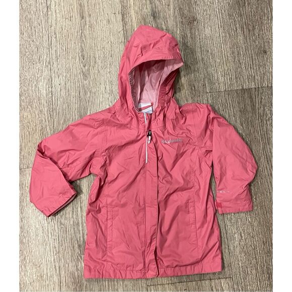 Columbia Little Girl’s 3T Pink Rain Jacket - Picture 1 of 6
